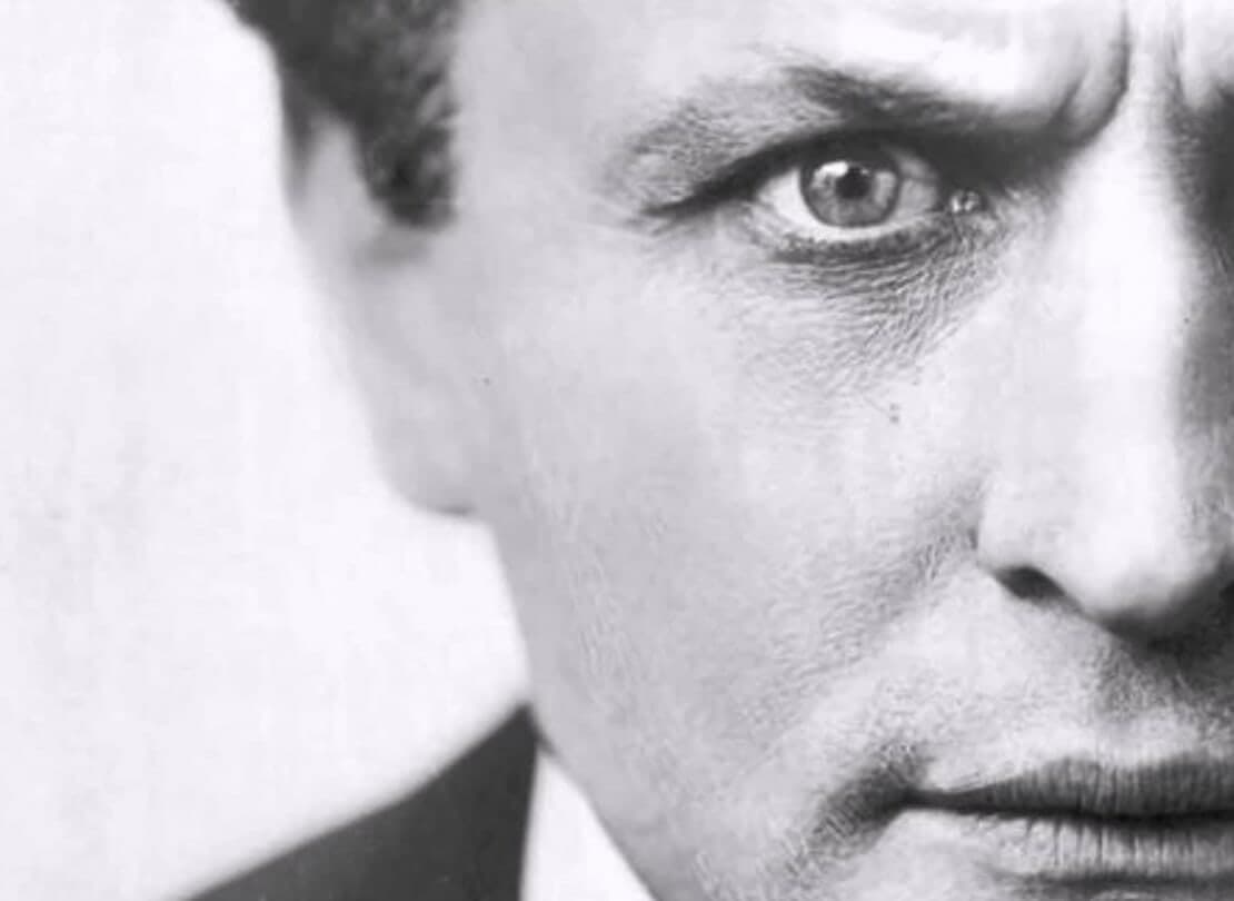 Originalt artikkelbilde av Houdini.